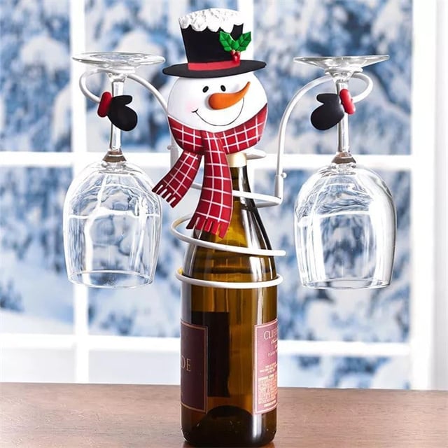 🎅Early Christmas Sale-49% OFF - Holiday Wine Bottle Glass Holders