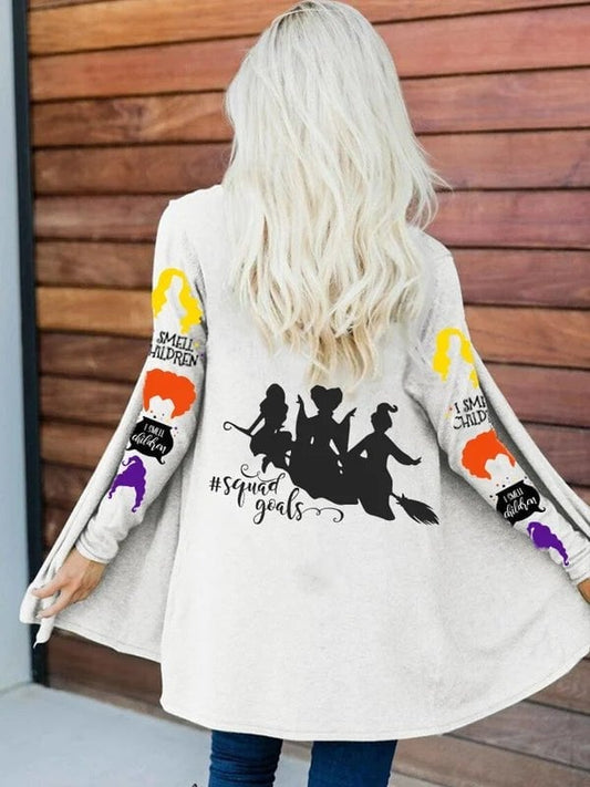 🎃2022 Halloween Pre-Sale🎃Fashion Print Long-Sleeve Cardigan